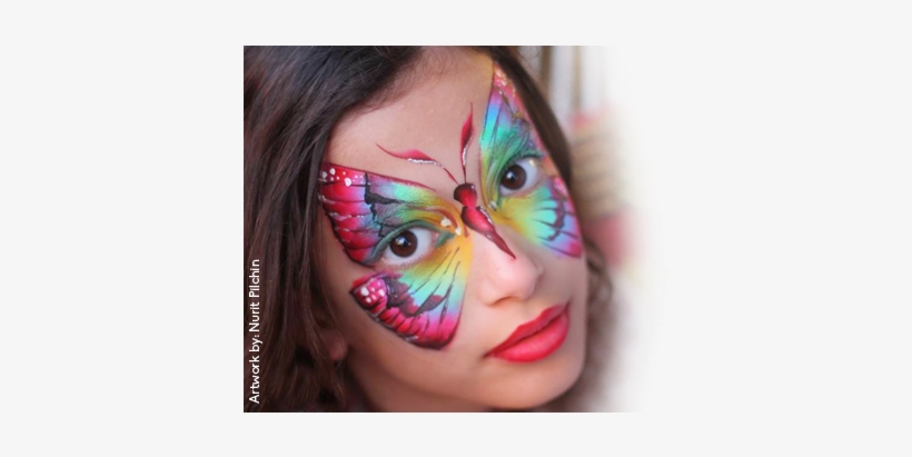 Marcella Bustamenta Face Paint - Face Painting With Rainbow Cakes, transparent png #2042025