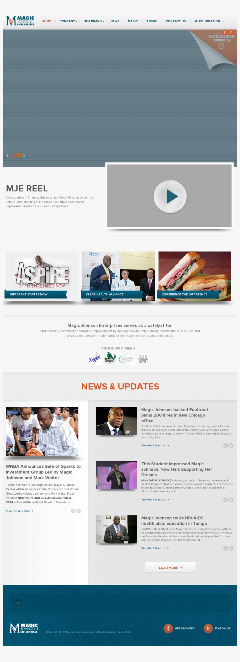 Magic Johnson Enterprises Competitors, Revenue And - Web Page, transparent png #2042154