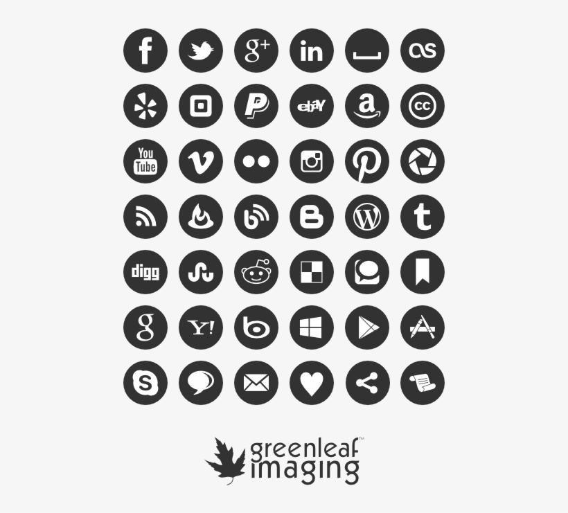 Social Media Icon Set By Greenleaf Imaging, Free Download, - Instagram Highlight Covers Black, transparent png #2042376