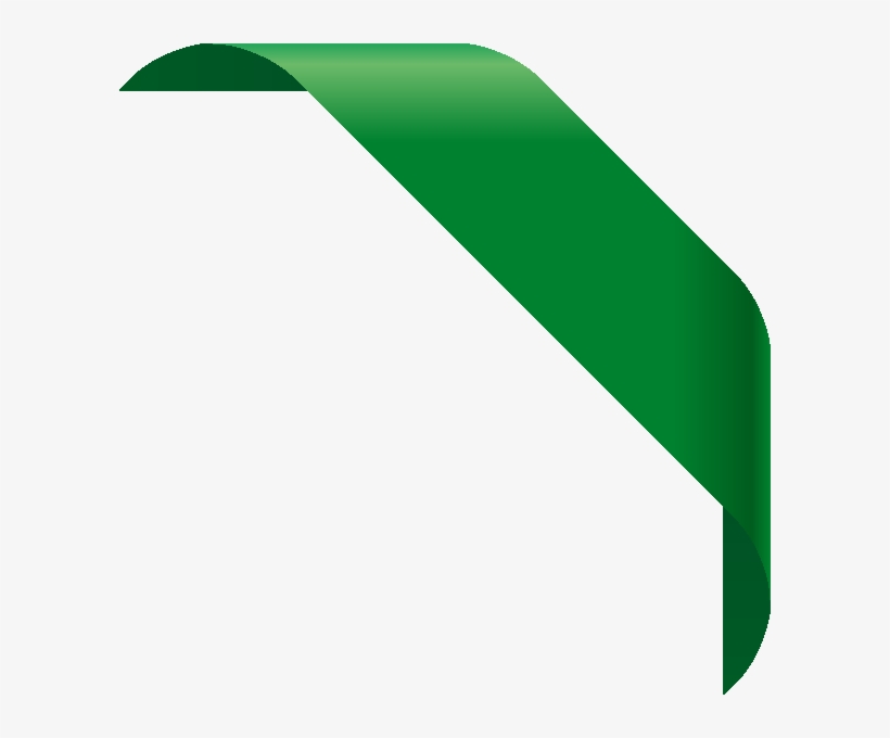 Green Ribbon Vector Png - Green Vector Graphics Png - Free Transparent