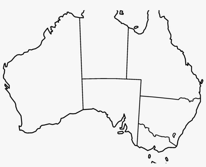 Download Australia Map With States - Labelled Map Of Australia, transparent png #2044058