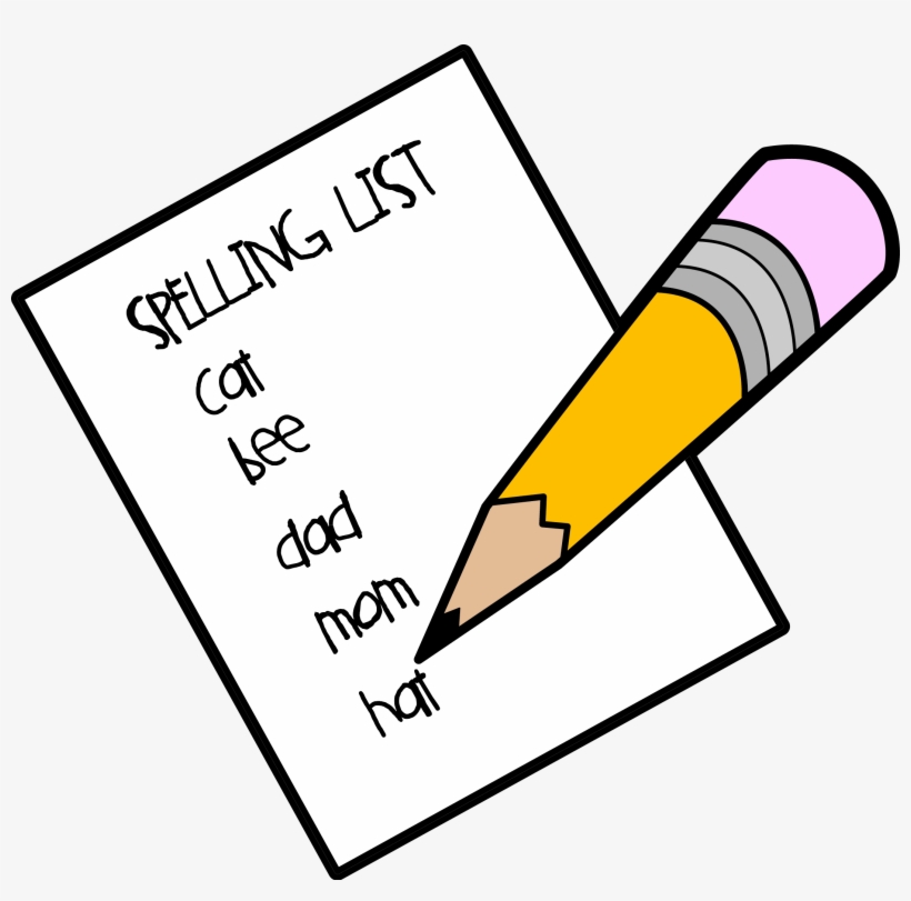 Spelling List Clipart - Spelling Clipart, transparent png #2044197