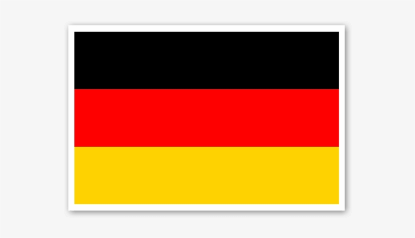 Germany Flag Sticker - Schwarz Rot Gold Fahne, transparent png #2044494