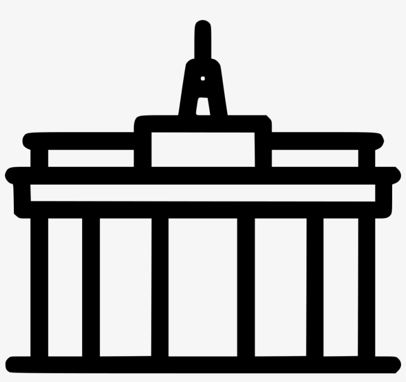 Berlin Brandenburger Tor Germany Comments - Berlin Png Icon White, transparent png #2044567