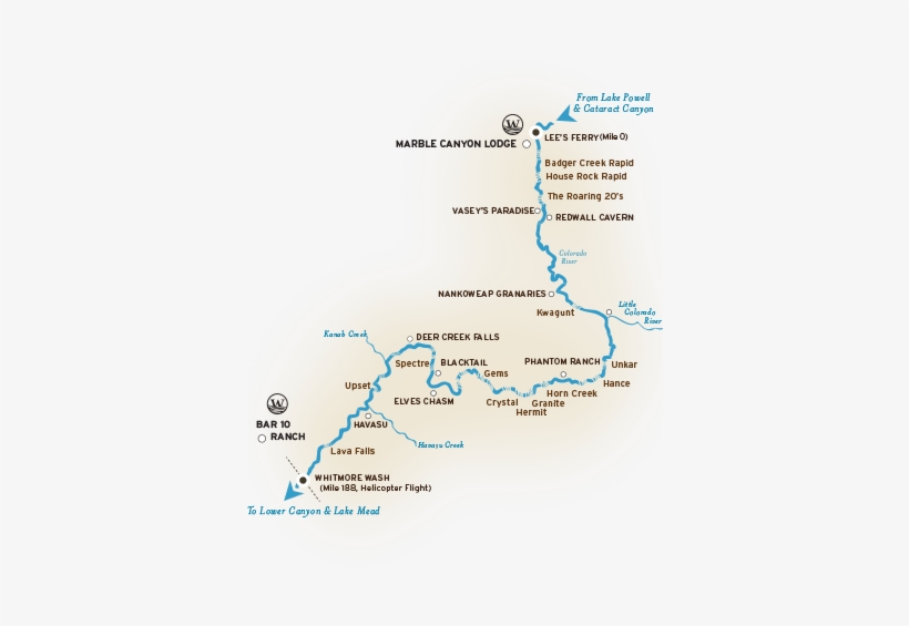 Grand Canyon River Map, transparent png #2045257