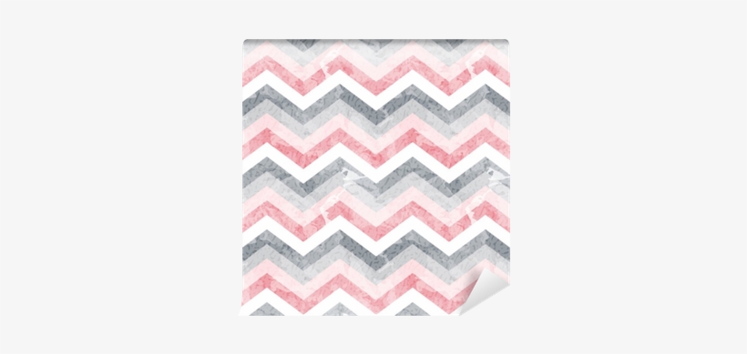 Seamless Zigzag Pattern With Grunge Texture - Throw Pillow, transparent png #2045306