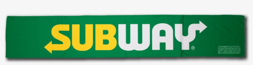 Subway Custom Half Size Cooling Towel - High Resolution Subway Logo, transparent png #2045482