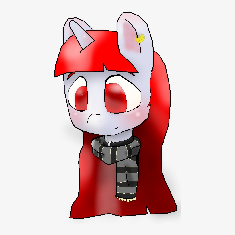 Clothes, Collar, Oc, Oc Only, Piercing, Safe, Scarf, - Cartoon, transparent png #2045483