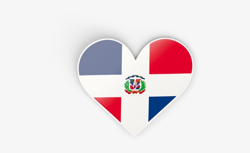 Illustration Of Flag Of Dominican Republic - Dominican Republic Coat Of Arms Ornament (oval), transparent png #2046162
