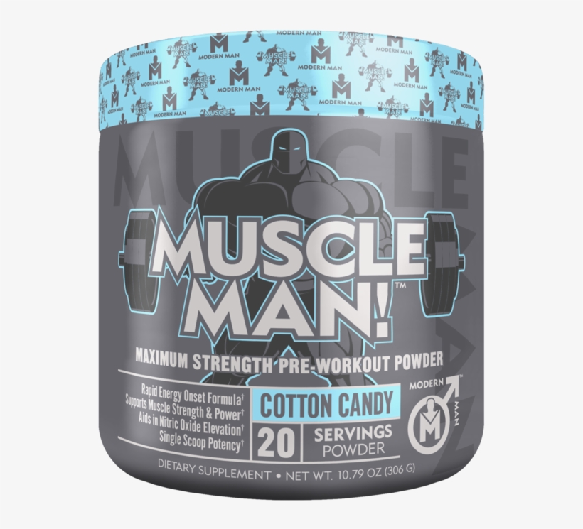 Muscle Man Pre-workout - Muscle Man - The All-in-one Pre Workout Muscle Builder,, transparent png #2046183