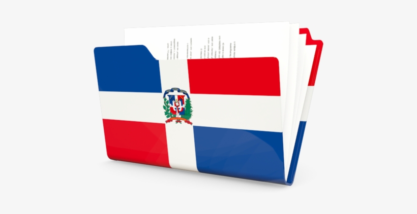 Illustration Of Flag Of Dominican Republic - Mexican Flag Folder Icon, transparent png #2046247