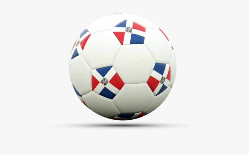 Illustration Of Flag Of Dominican Republic - Football On Flag Of Venezuela, transparent png #2046387