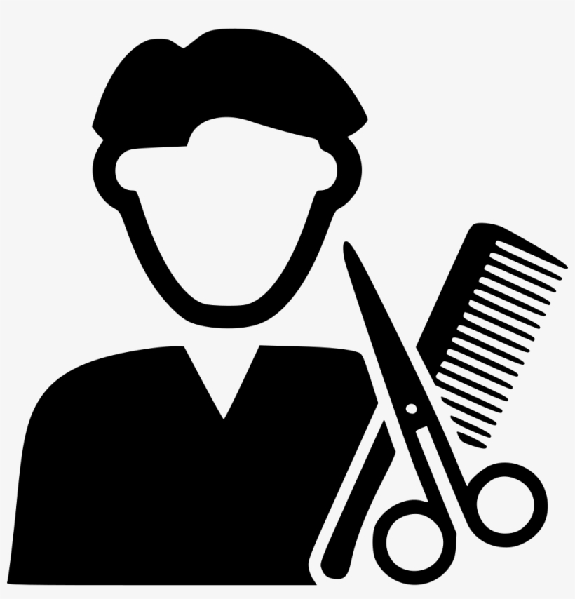 Barber Comments - Barber Silhouette Clip Art In Transparent, transparent png #2046641