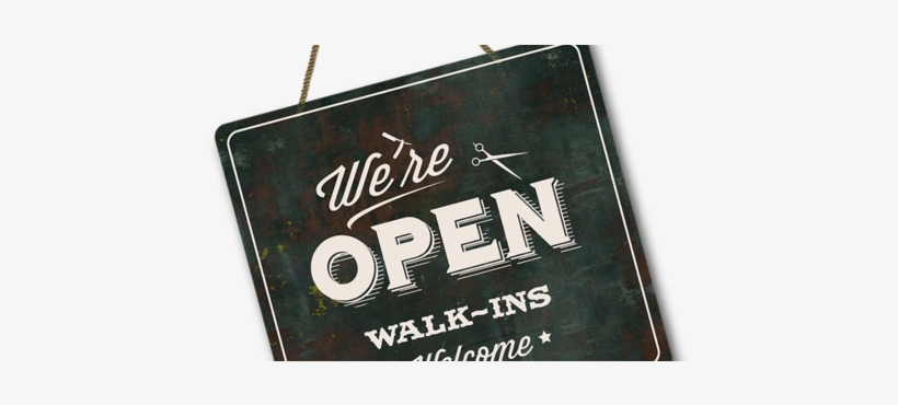 Barbershop Open Monday - Barber Open Sign, transparent png #2046996