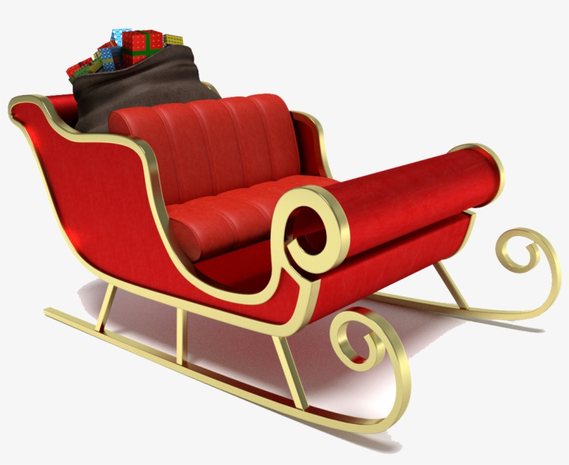 Santa Sleigh Png - Sleigh Png, transparent png #2047054