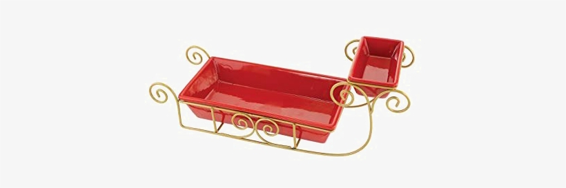 Santa Sleigh Png Transparent Image - Kovot Ceramic Santa Sleigh Snack Serving Dish Set,, transparent png #2047536