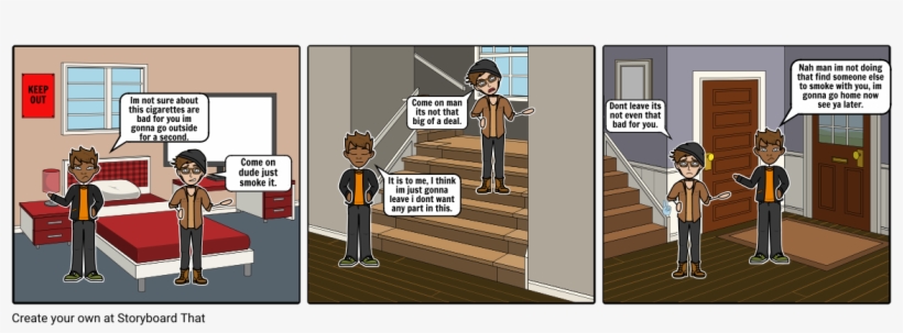 Refusing Cigarettes - Cartoon, transparent png #2047557