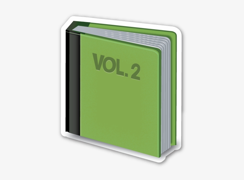 Green Book Emoji Stickers, Green Books, Les Matériels, - Book Emoji Png Sticker, transparent png #2047803