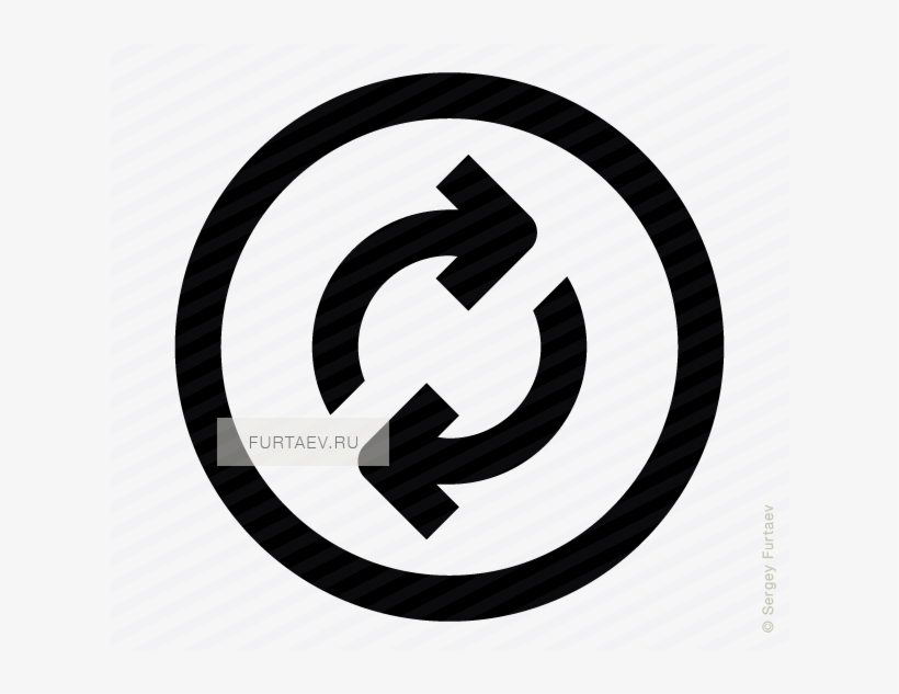 Vector Icon Of Sync Arrow Inside Circle - Information Animation, transparent png #2048011