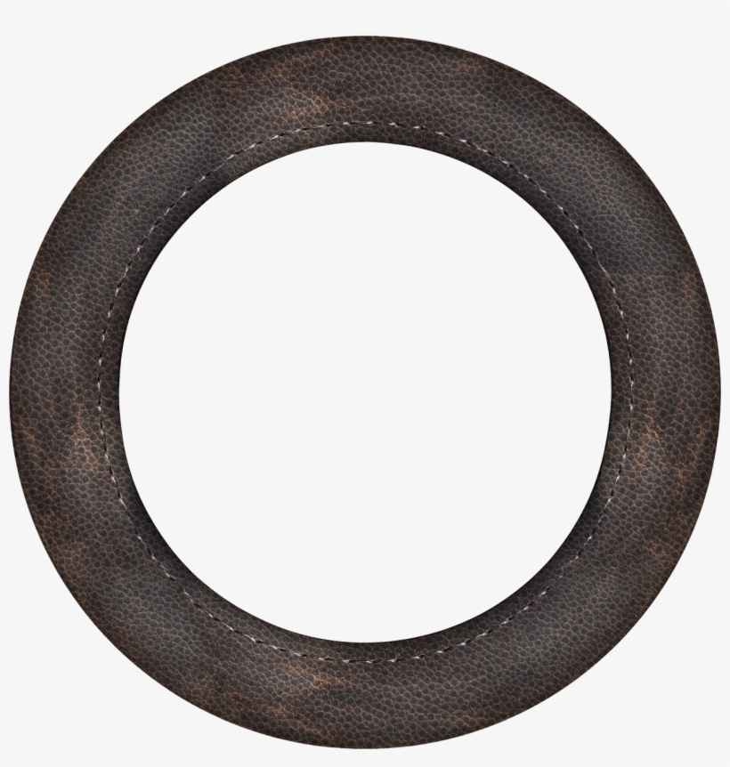 Frame Empty Leather - Leather Circle Png, transparent png #2048431