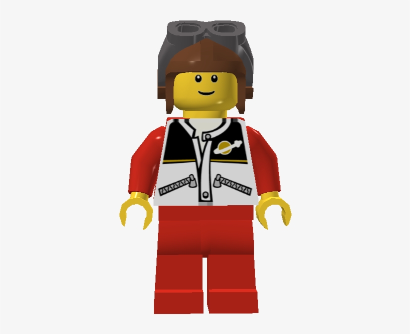 Red Lego Pilot - Aviador Lego, transparent png #2048771