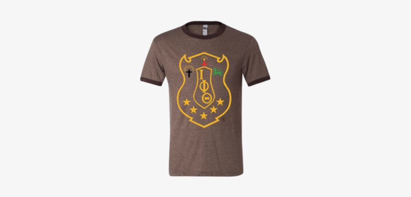 Iota Phi Theta Brown Tri Blend Shield T-shirt - Ringer T-shirt, transparent png #2049498