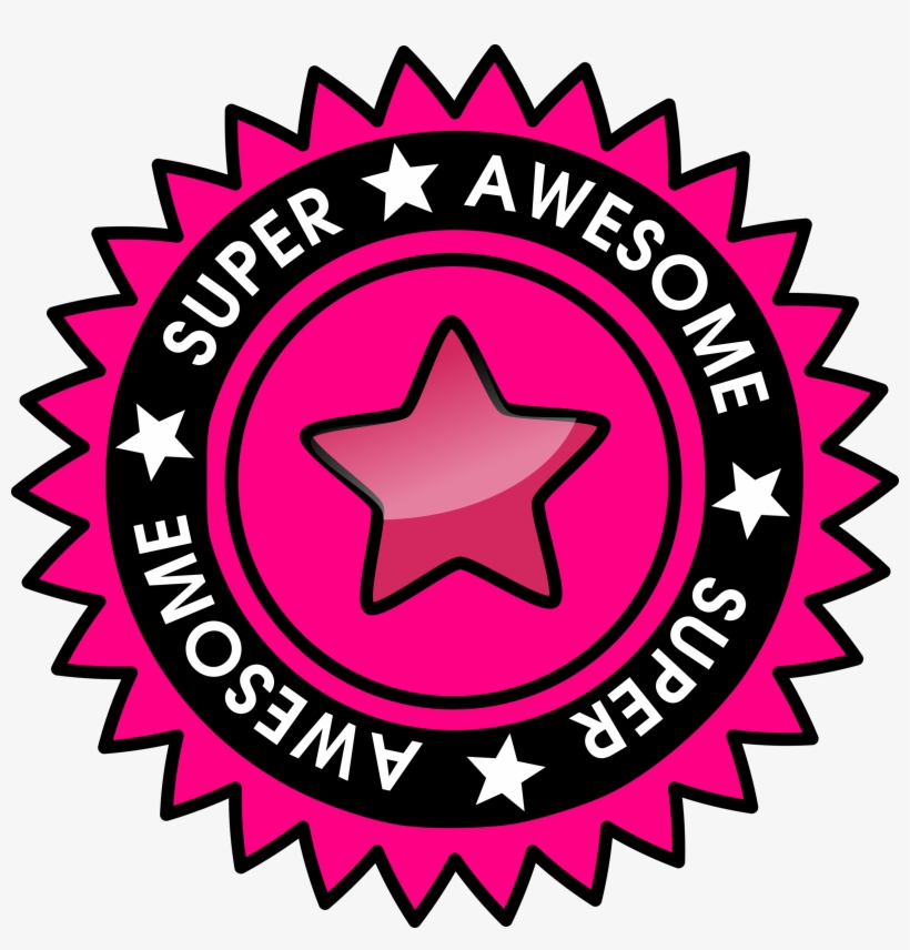 This Free Icons Png Design Of Super Awesome Badge, transparent png #2050875