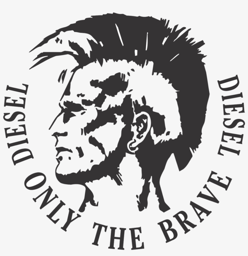 Diesel Only The Brave Logo Vector - Logo Diesel Only The Brave, transparent png #2051421