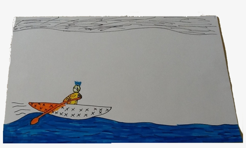 A Few Minutes Later Hiawatha Saw A Boat Of White Stone - Illustration, transparent png #2051543