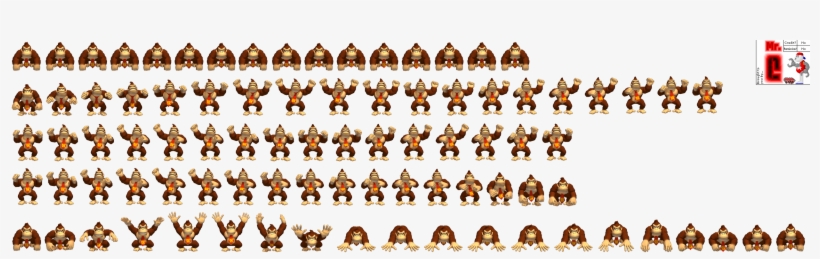 Click For Full Sized Image Donkey Kong - Donkey Kong Sprite Png, transparent png #2052589
