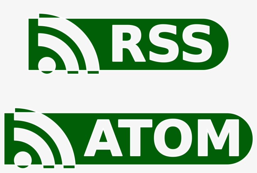 This Free Icons Png Design Of Rss / Atom Buttons, transparent png #2052993