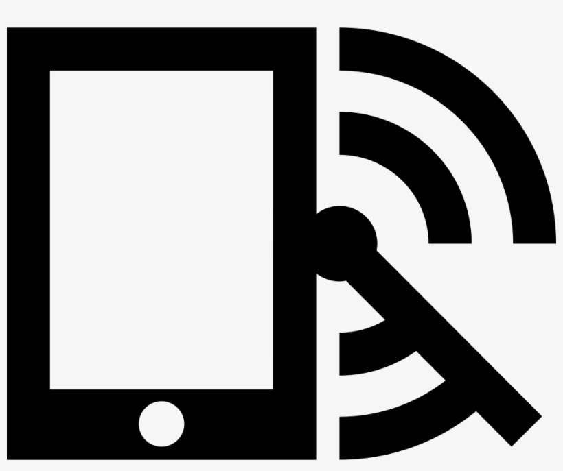 Mobile Phone With Radar And Rss Feed Symbol Comments - Icon, transparent png #2053026