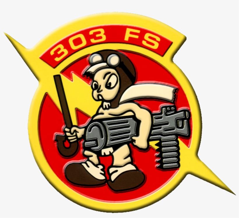 303d Fighter Squadron - 303 Rd Fighter Squadron Logo, transparent png #2053240