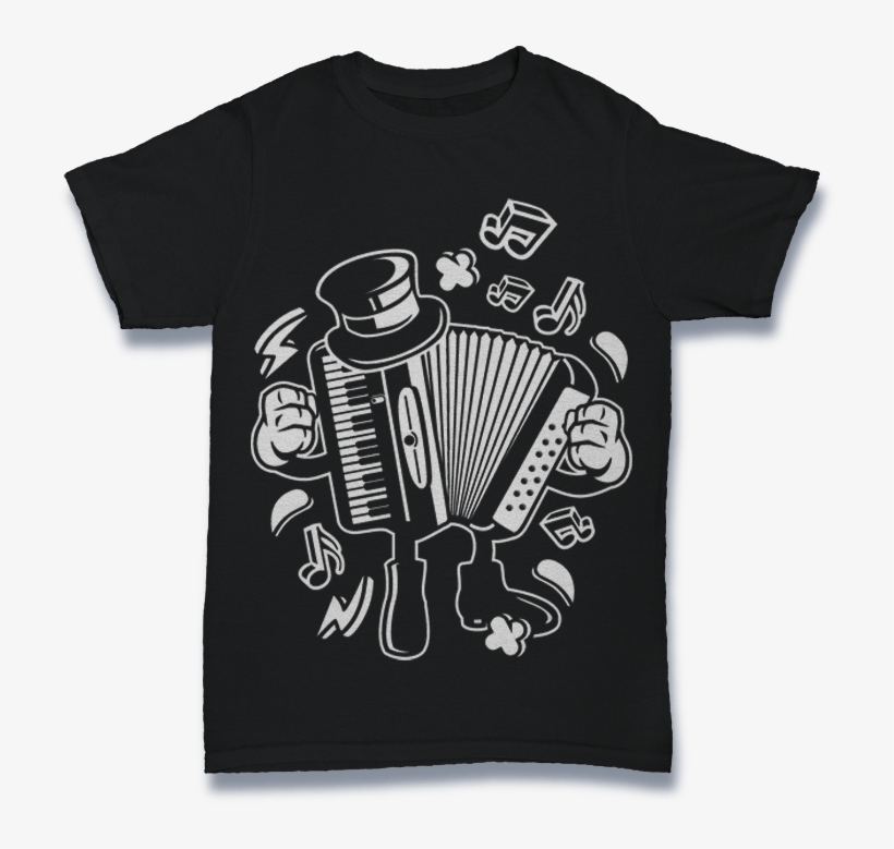 Accordion Buy T Shirt Design - 1 Color Shirt Design, transparent png #2053400