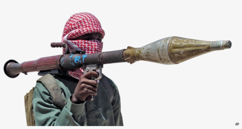 Al-shabab Somali Militiman Displays Weapon During Exercises - Somali Png, transparent png #2053440