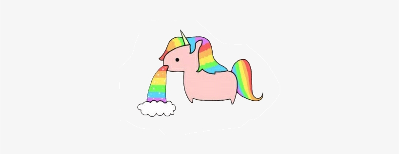 105 Images About Unicorn💕🍭🍬💎 On We Heart It - Barfing Unicorn Transparent, transparent png #2054136