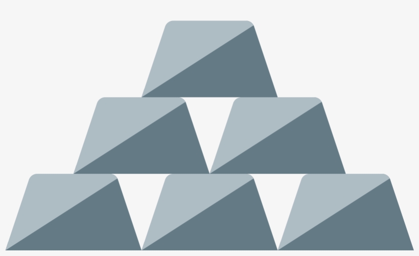 Silver Bars Icon - Пиктограмма Сталь, transparent png #2054329