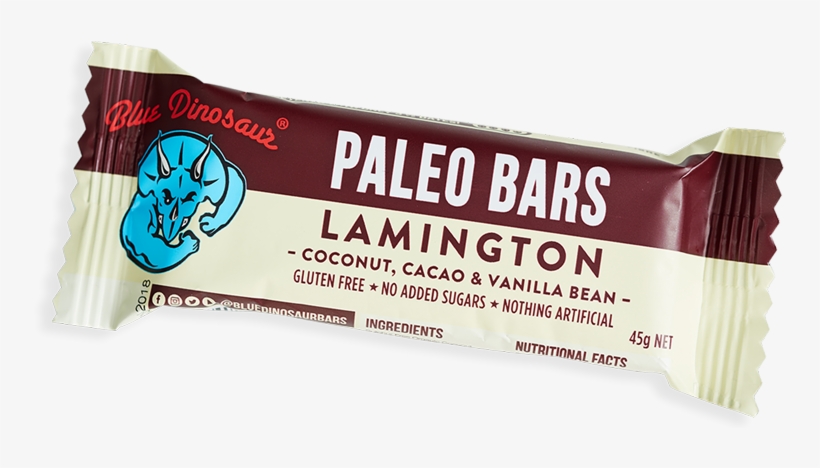 Lamington - 12 Bars - Blue Dinosaur Bar Lamington, transparent png #2054389