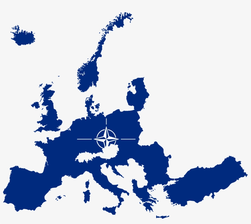 Flag Map Of Nato Countries - Clanice Nato, transparent png #2054393