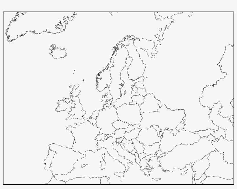 Blank Map Of Europe Png Europe Blank Map Free Transparent Png Download Pngkey