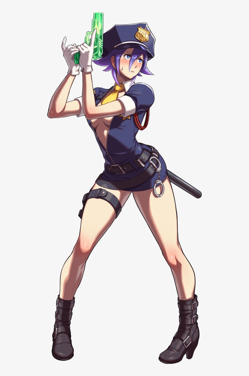 Loveheart Snk Heroines Costume Police - Love Heart Snk Heroines, transparent png #2054706