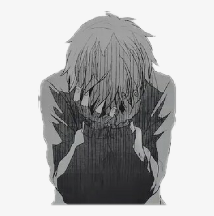 Anime Sticker - Anime Sad Boy - Free Transparent PNG Download - PNGkey