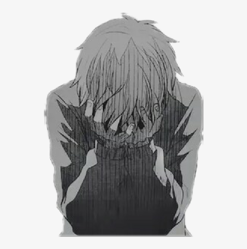 Anime Sticker - Anime Sad Boy, transparent png #2055138