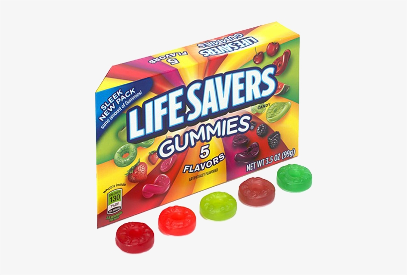 Life Saver Gummies Box Candy - Life Savers Gummies Uk, transparent png #2055717