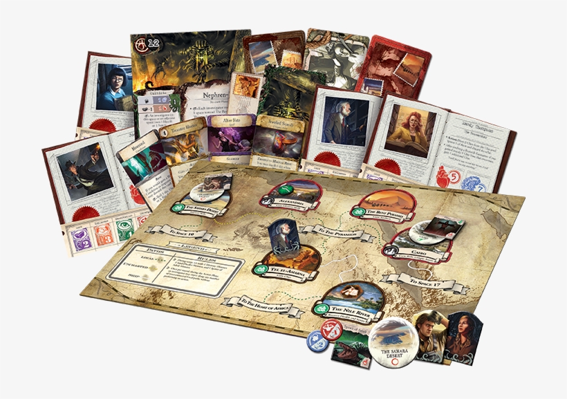 Under The Pyramids Expansion - Eldritch Horror Cities In Ruin, transparent png #2056344