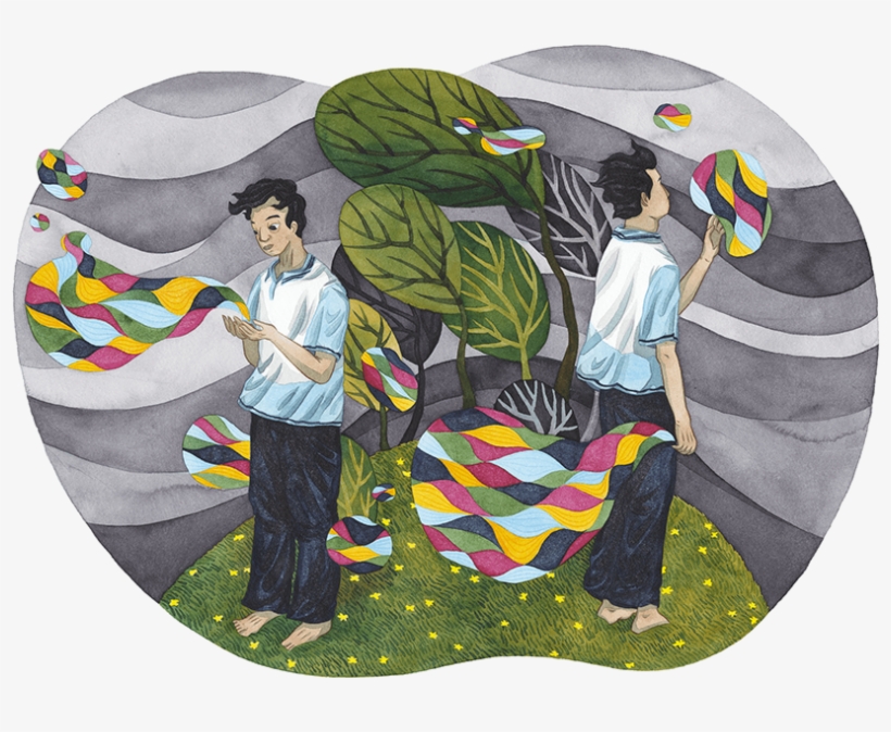 Memories Mar My Mind, Watercolour Ink Coloured Pencil - Reverie, transparent png #2056442