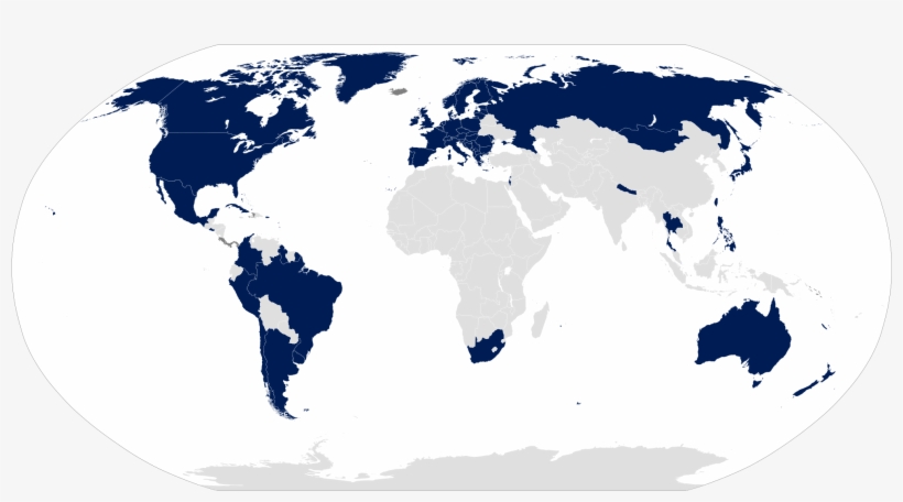 Gay Military - Map Of The First World Countries, transparent png #2056704