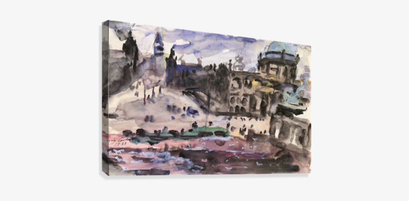 Freedom Castle By Lovis Corinth Canvas Print - Poster: Lovis Corinth Freedom Castle Art Print Poster,, transparent png #2057999