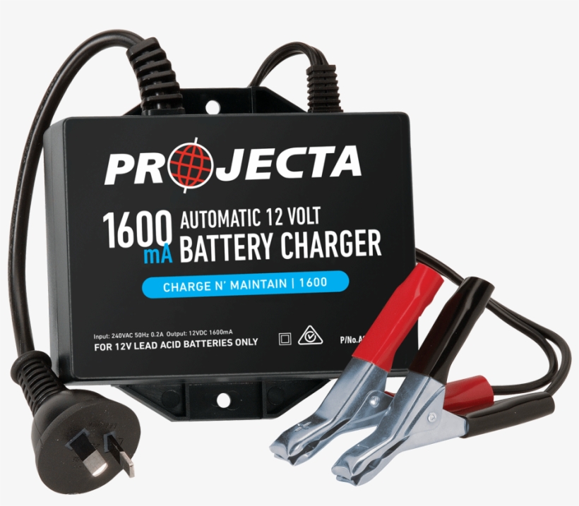 12v Automatic 1600ma 2 Stage Battery Charger, transparent png #2058026