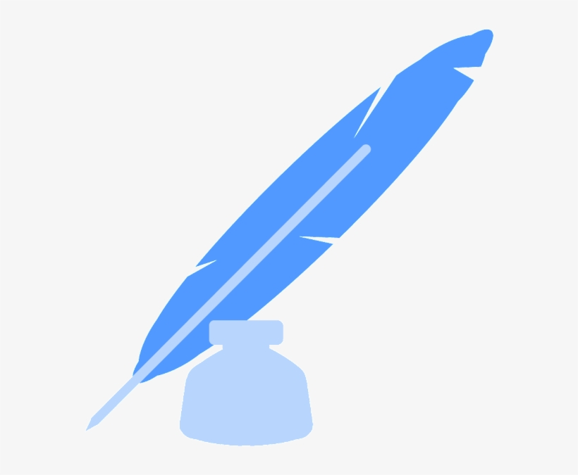 Quill And Ink Icon - Blue Quill Ink Icon, transparent png #2058081